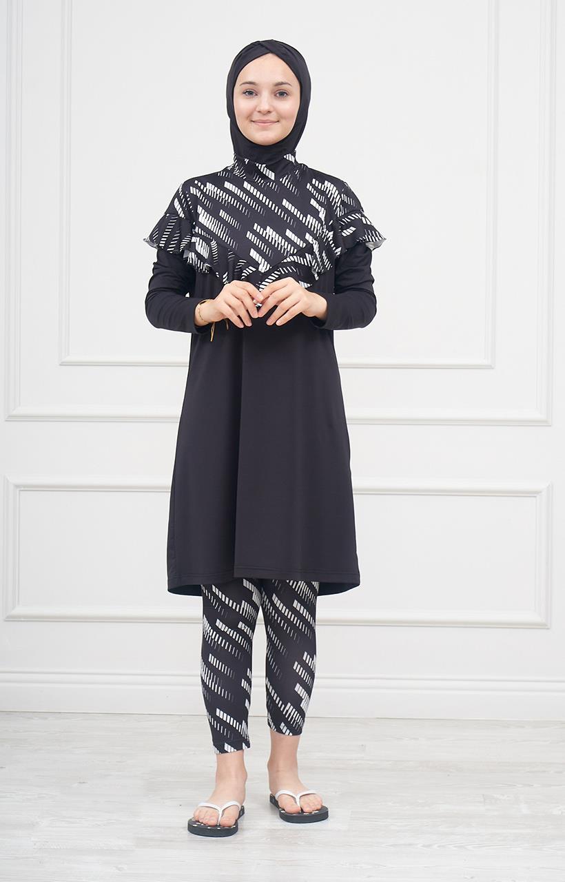 Moodbasic Tesettür Mayo 3655 Siyah