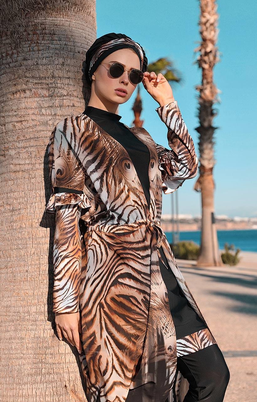 Moodbasic Tesettür Mayo SW36121 Leopar