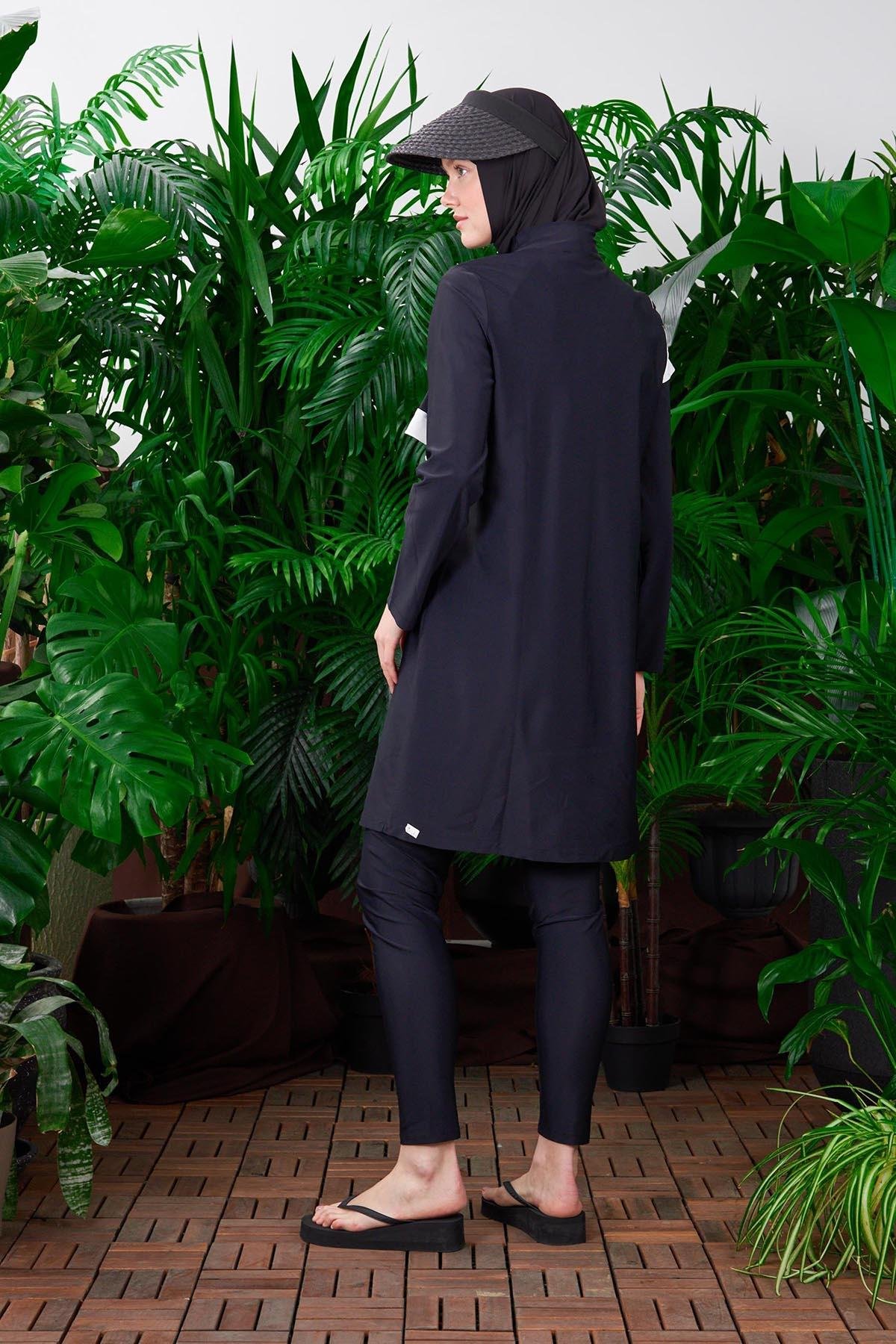 Moodbasic Tesettür Mayosu SW36186 Siyah