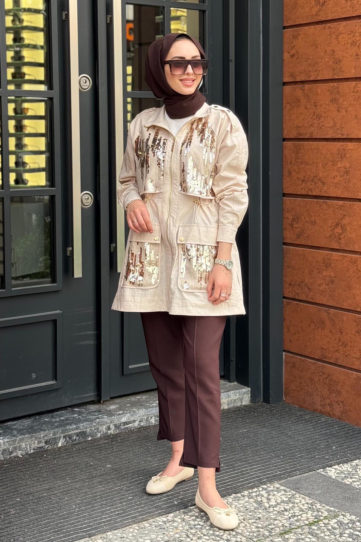 moodbasic Trench MA25.01 Bej