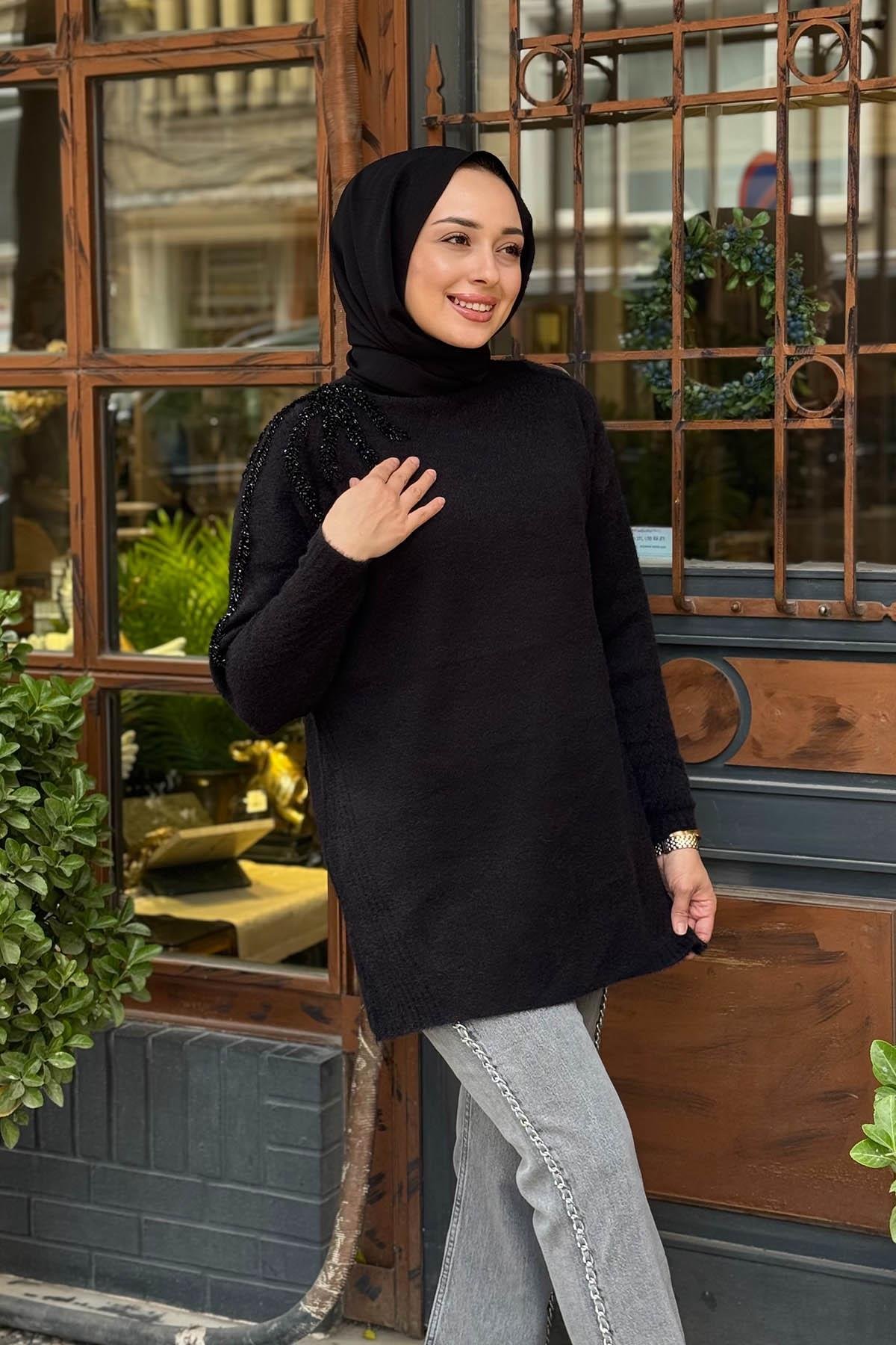 Moodbasic Triko Tunik MA30.06 Siyah