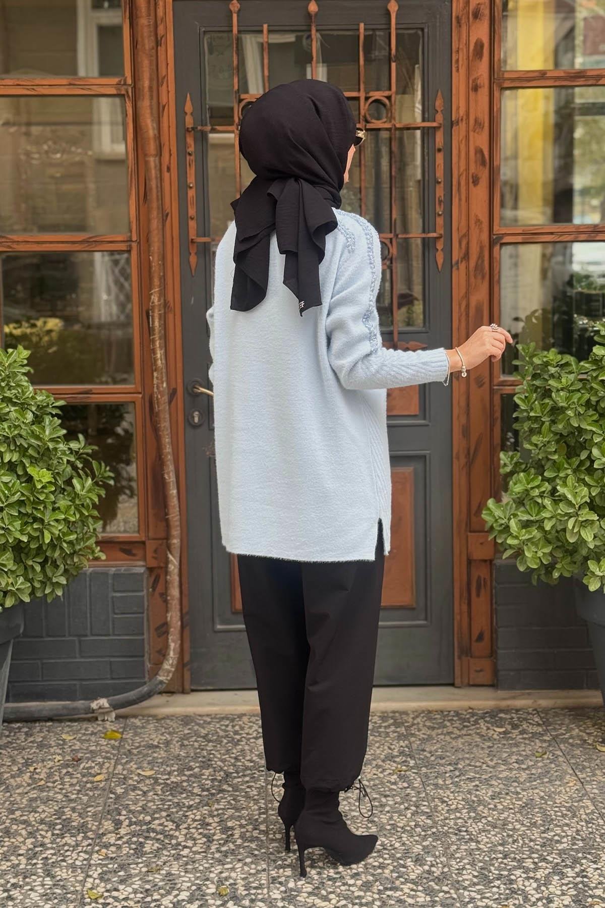 Moodbasic Triko Tunik MA30.06 Mavi