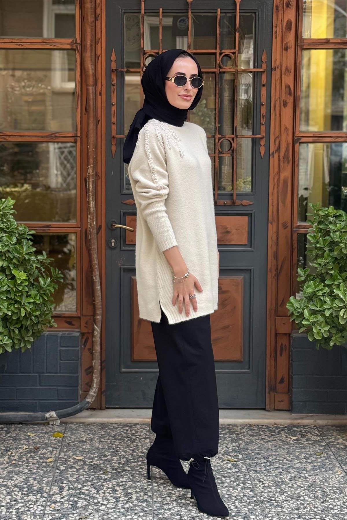 Moodbasic Triko Tunik MA30.06 Bej
