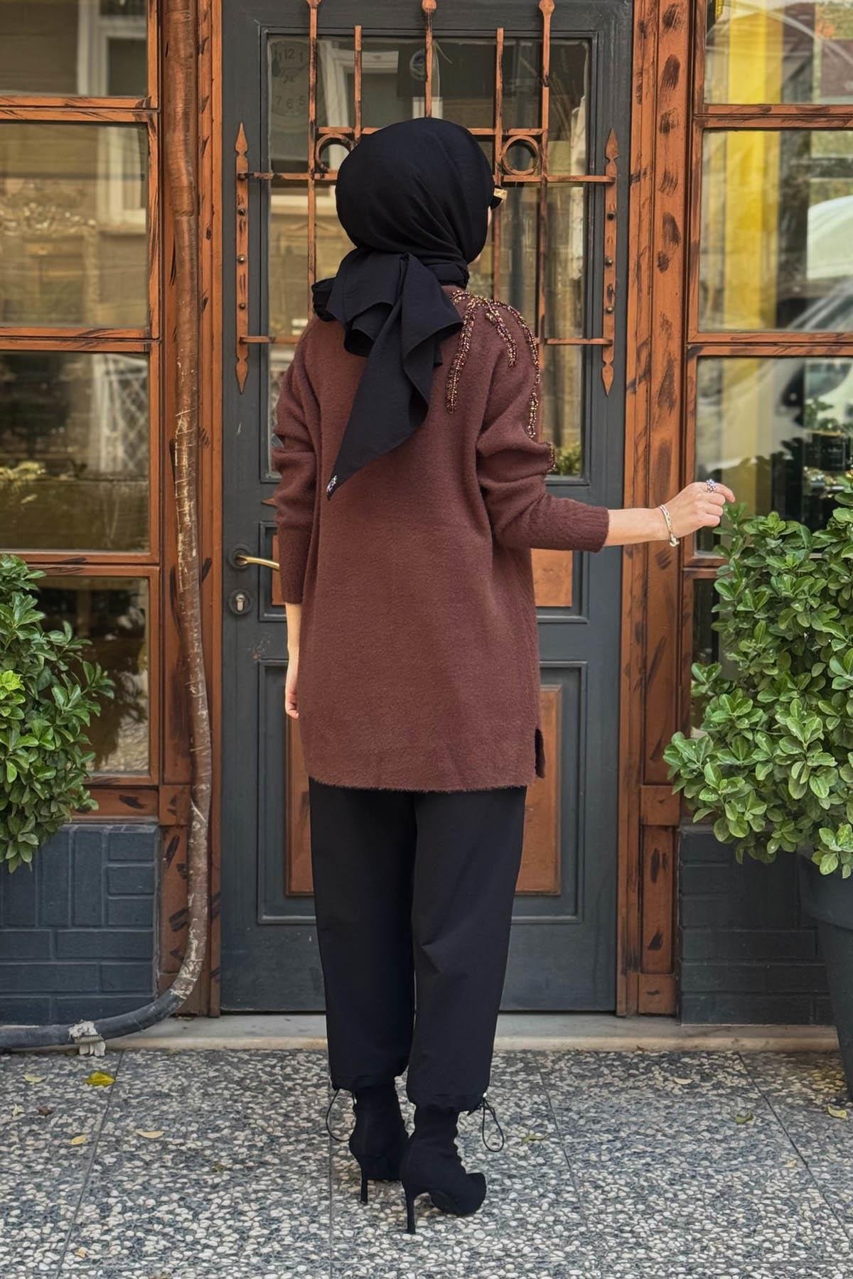 Moodbasic Triko Tunik MA30.06 Kahve