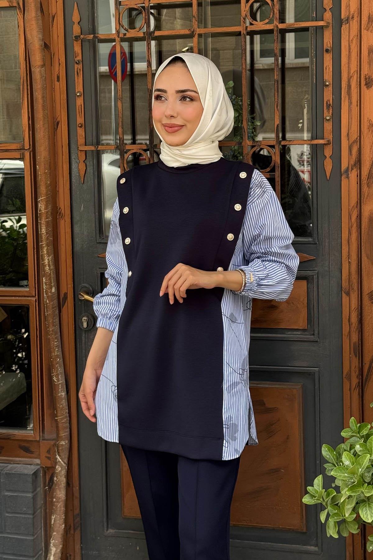 Moodbasic Tunik MB21.317 Lacivert