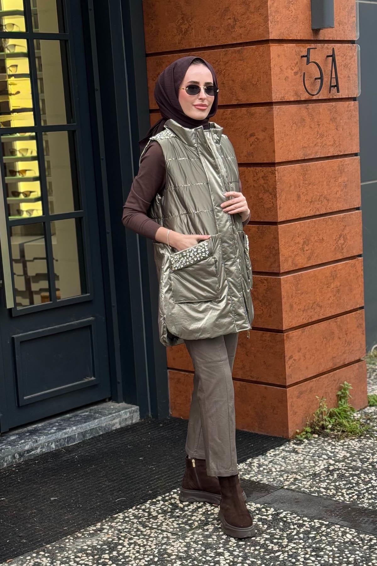 Moodbasic Yelek MA28.03 Platin