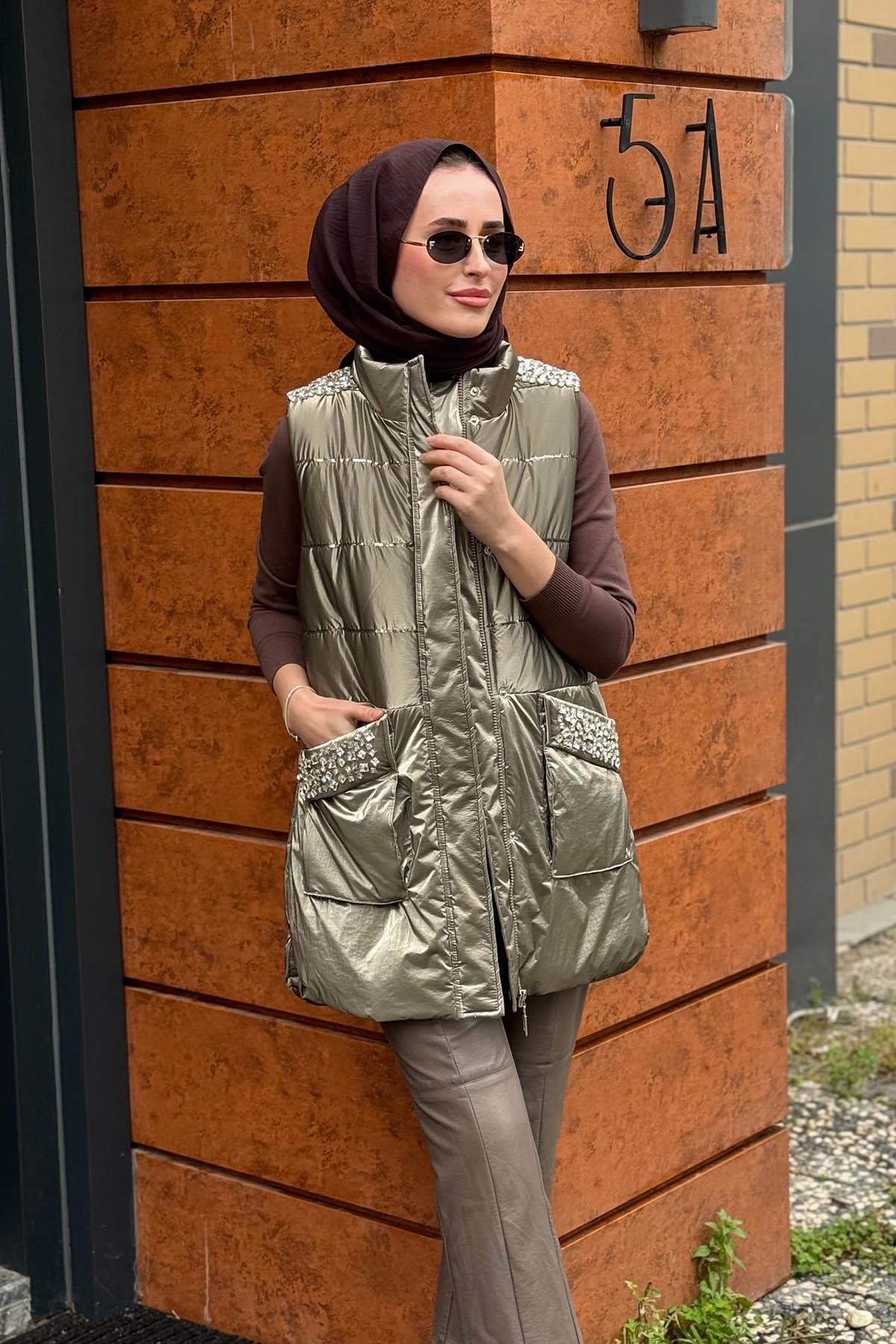 Moodbasic Yelek MA28.03 Platin