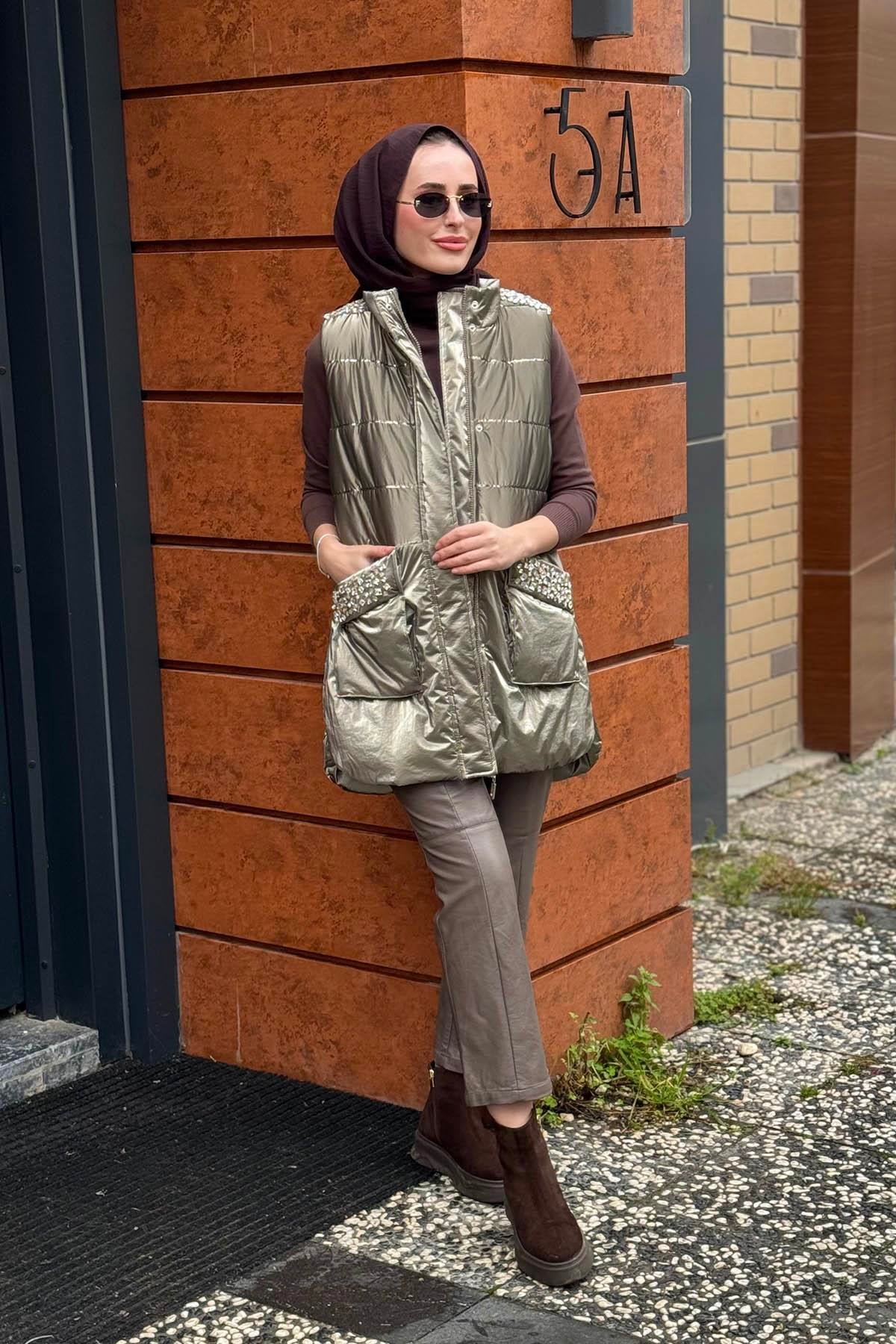 Moodbasic Yelek MA28.03 Platin