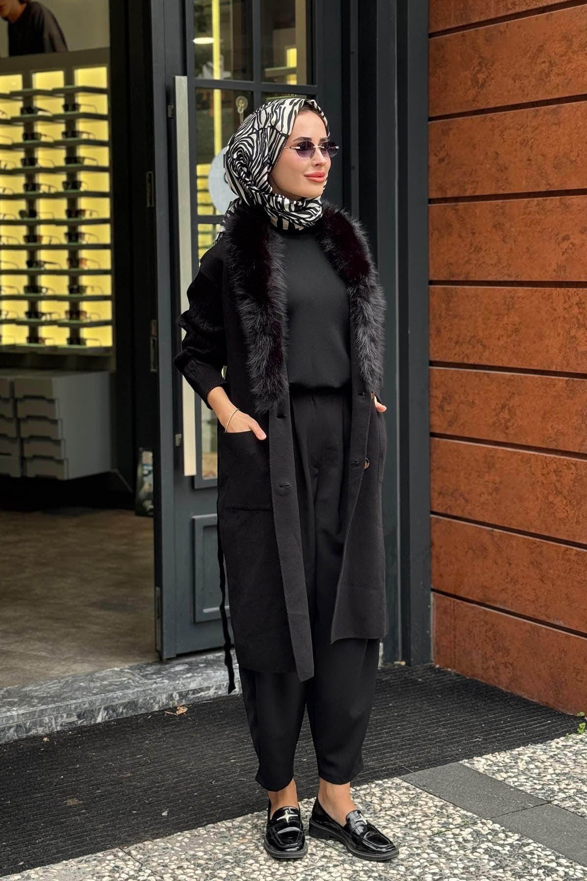MOOR Albania Hırka 26W6101 Siyah
