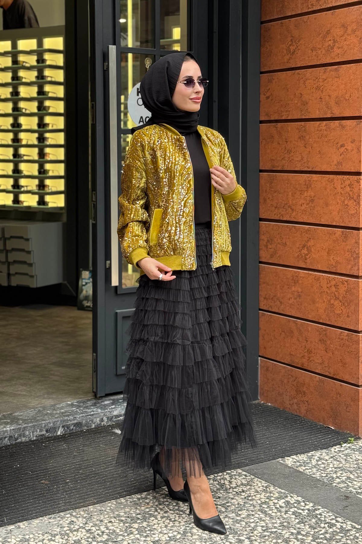 MOOR Candy Bomber Ceket 26W6098 Yağ Yeşili
