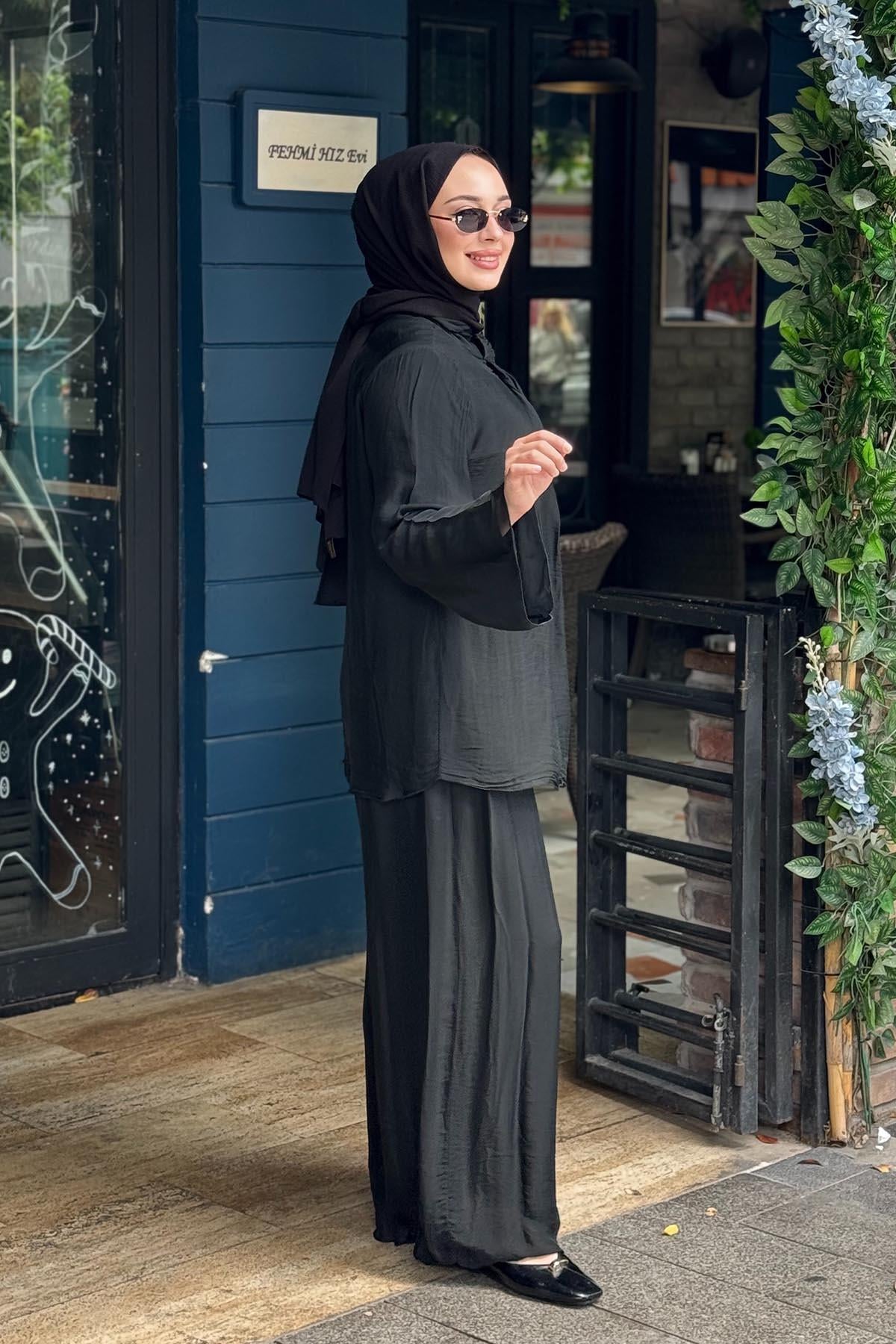 MOOR Chic Pantolonlu Takım 26S9028 Siyah