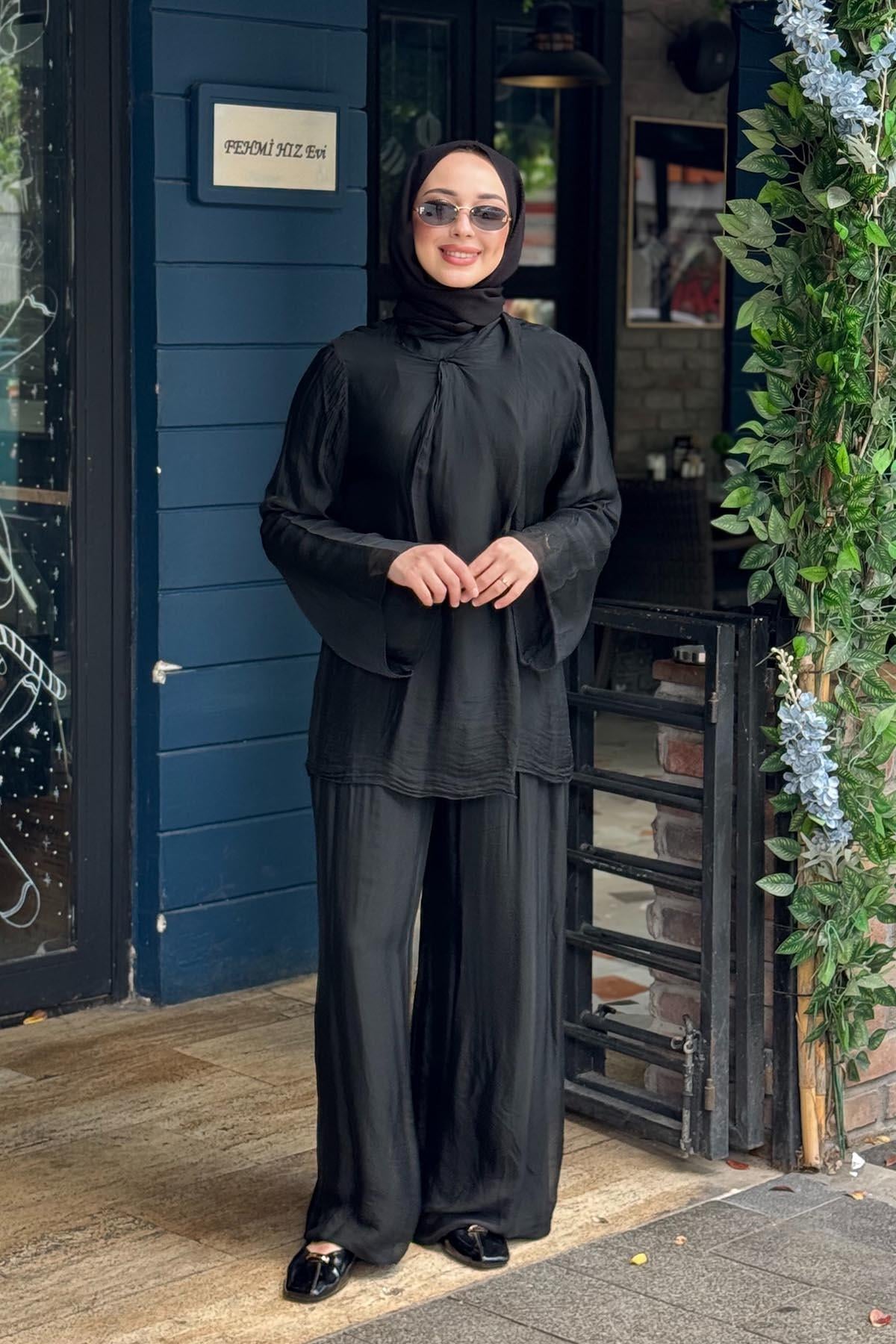 MOOR Chic Pantolonlu Takım 26S9028 Siyah