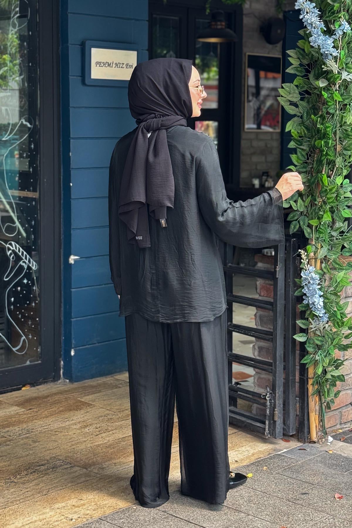 MOOR Chic Pantolonlu Takım 26S9028 Siyah