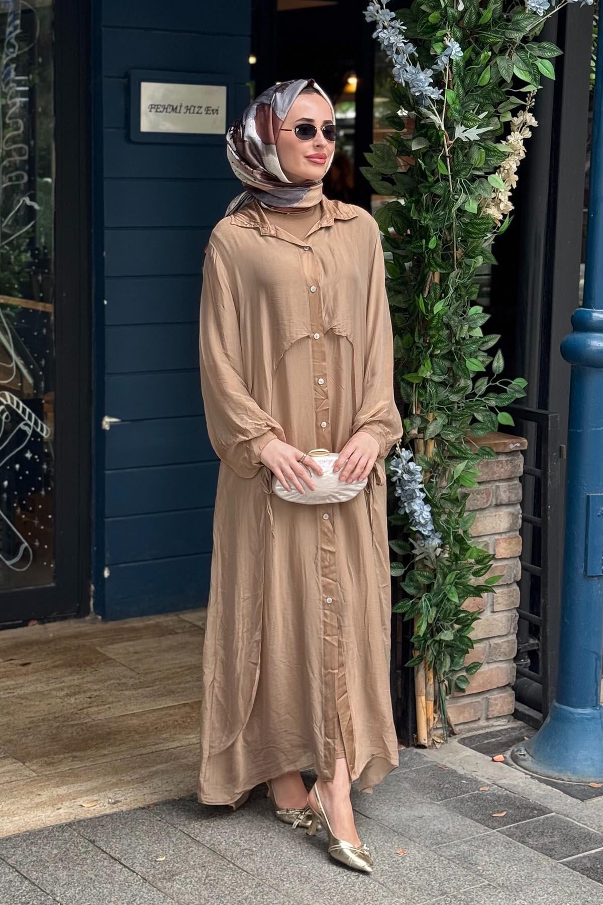 MOOR Core Elbise 26S9004 Camel