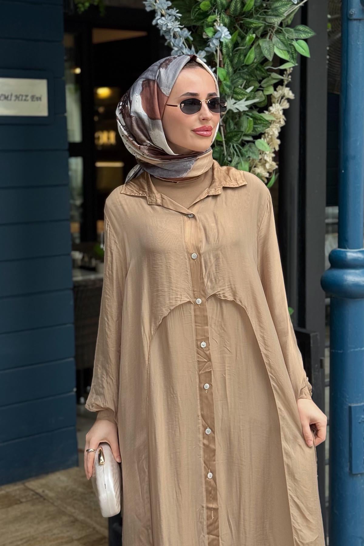 MOOR Core Elbise 26S9004 Camel