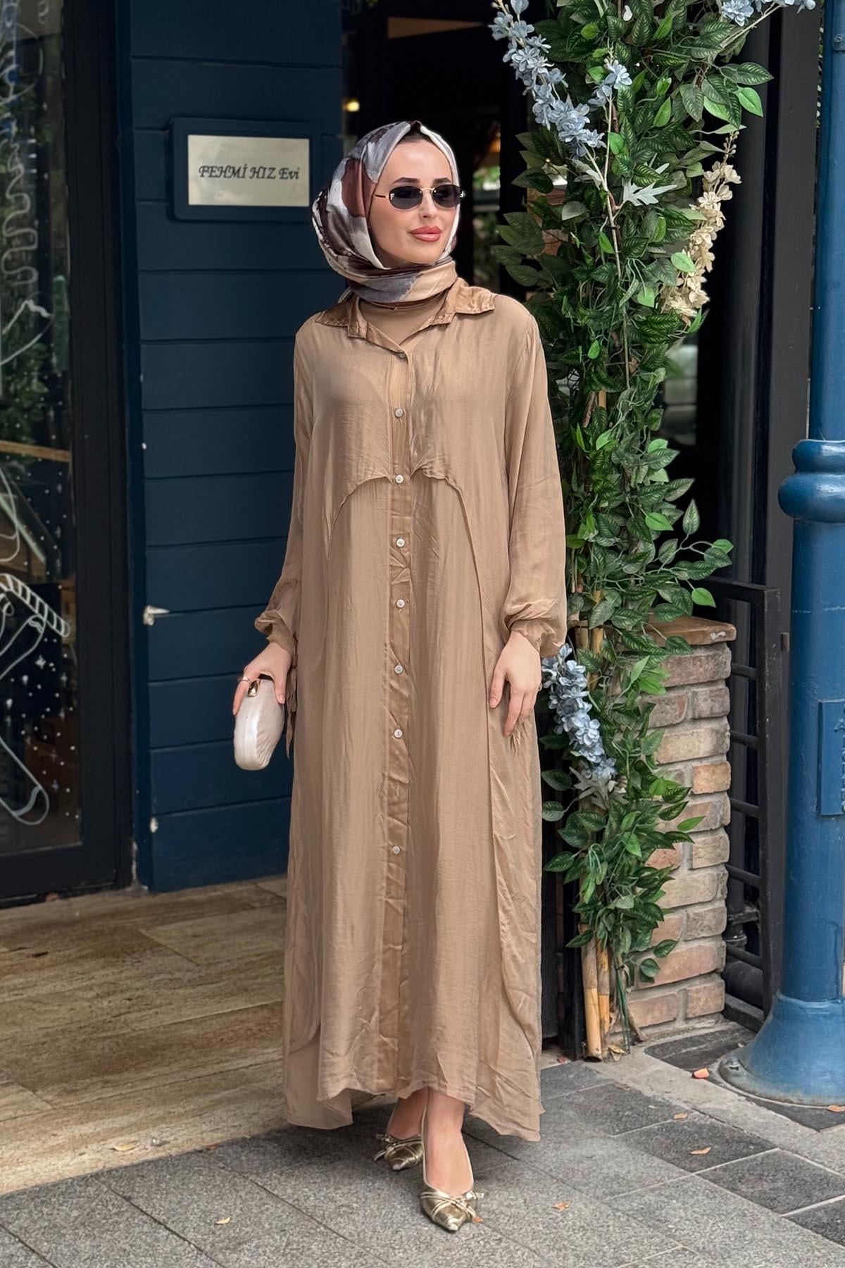 MOOR Core Elbise 26S9004 Camel