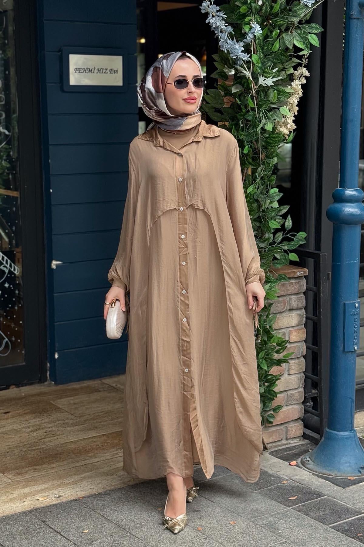 MOOR Core Elbise 26S9004 Camel