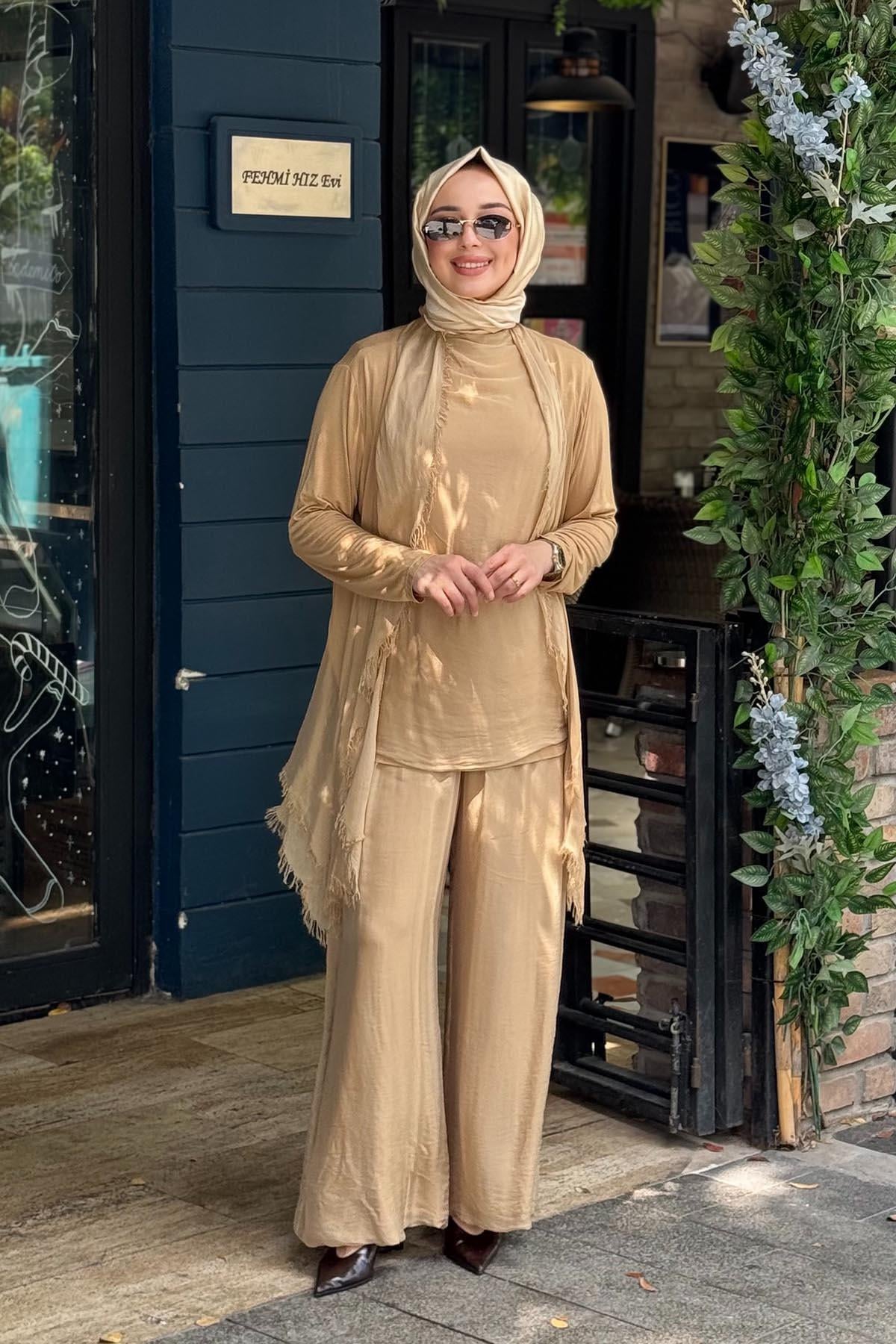 MOOR İcon Pantolonlu Takım 26S9027 Bej