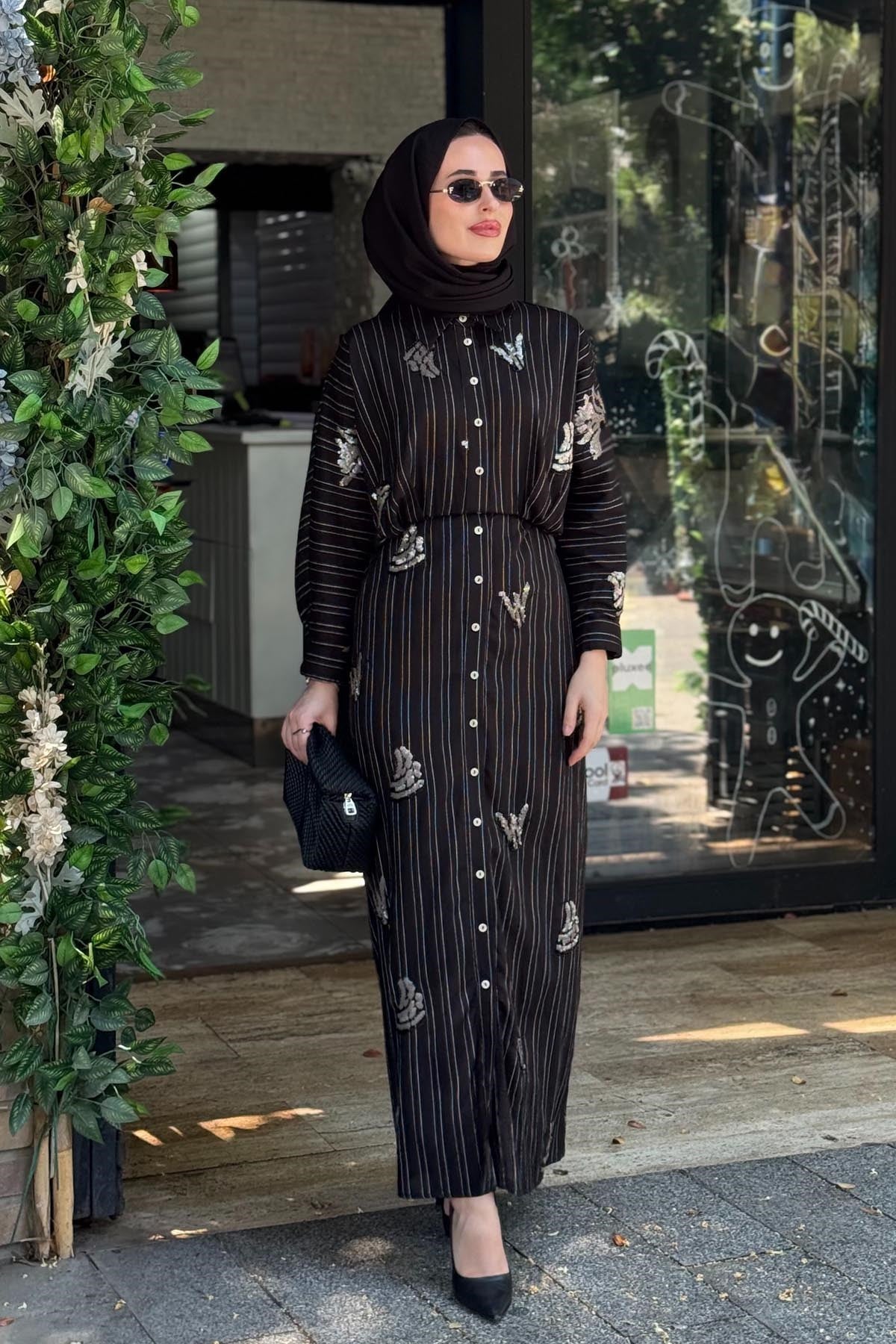 MOOR Levon Elbise 26S5030 Siyah