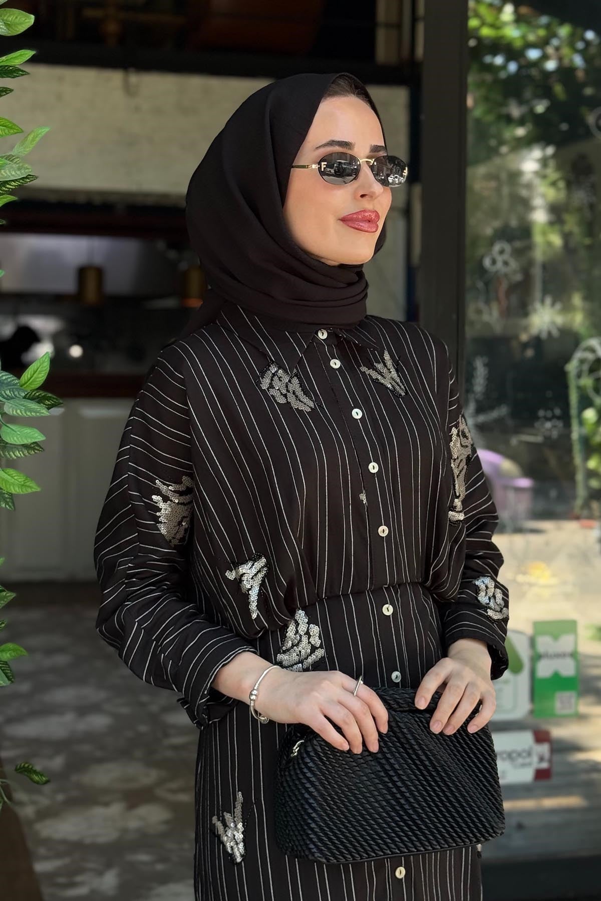 MOOR Levon Elbise 26S5030 Siyah