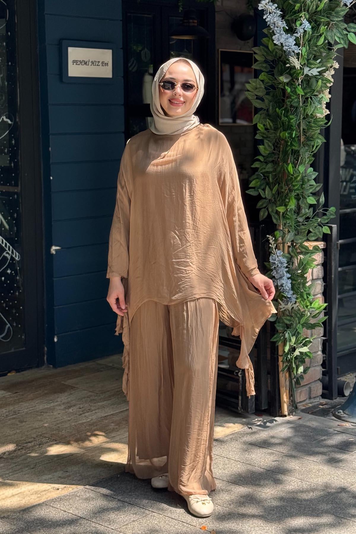 MOOR Lugn Pantolonlu Takım 26S9022 Camel