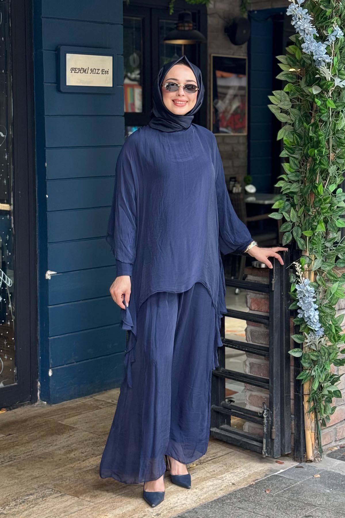 MOOR Lugn Pantolonlu Takım 26S9022 Lacivert