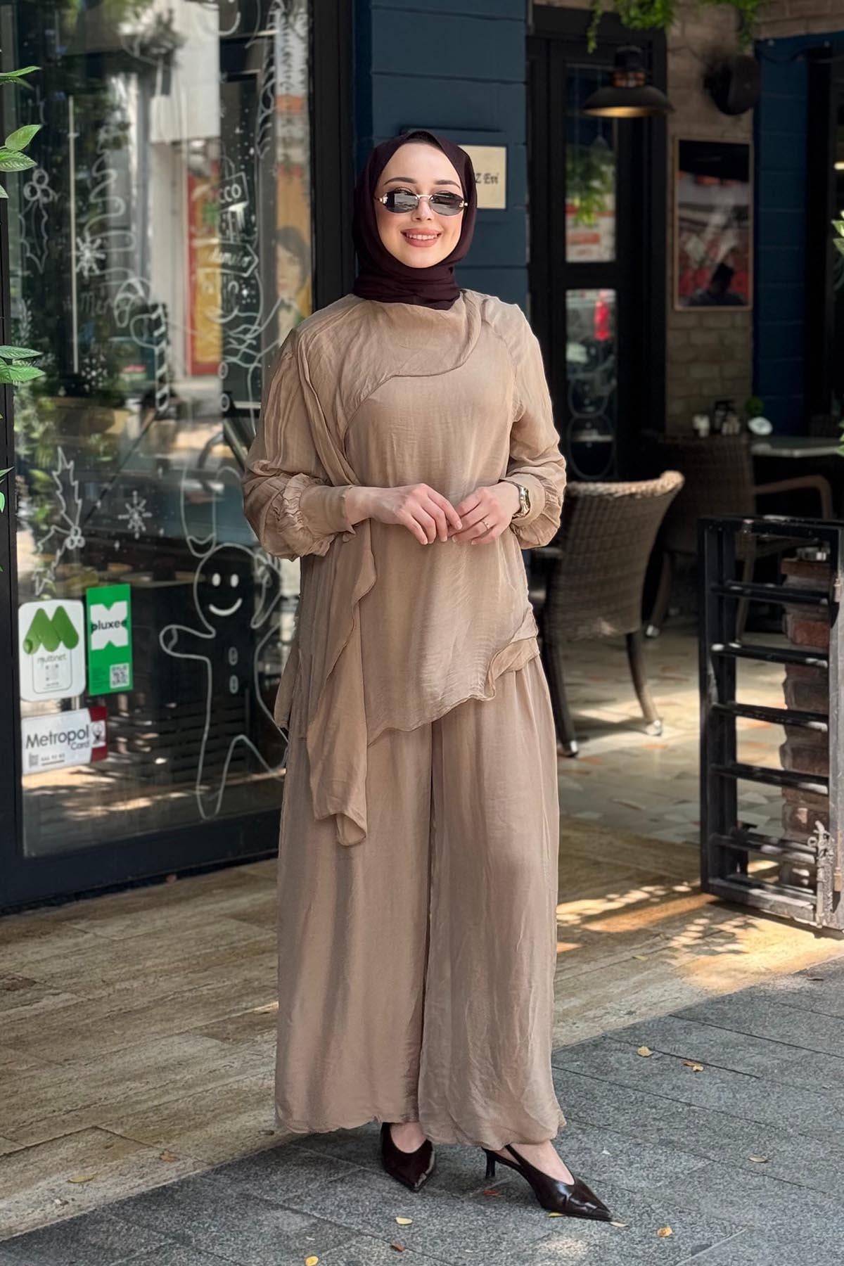 MOOR Nova Pantolonlu Takım 26S9018 Camel