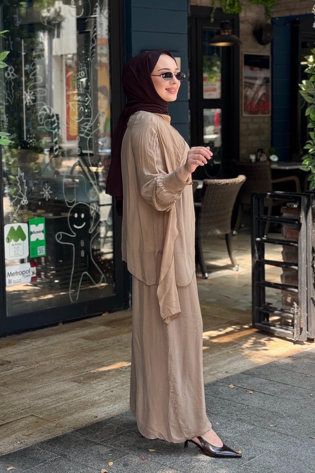 MOOR Nova Pantolonlu Takım 26S9018 Camel