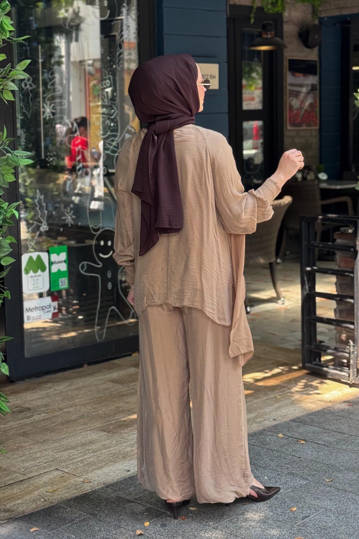 MOOR Nova Pantolonlu Takım 26S9018 Camel