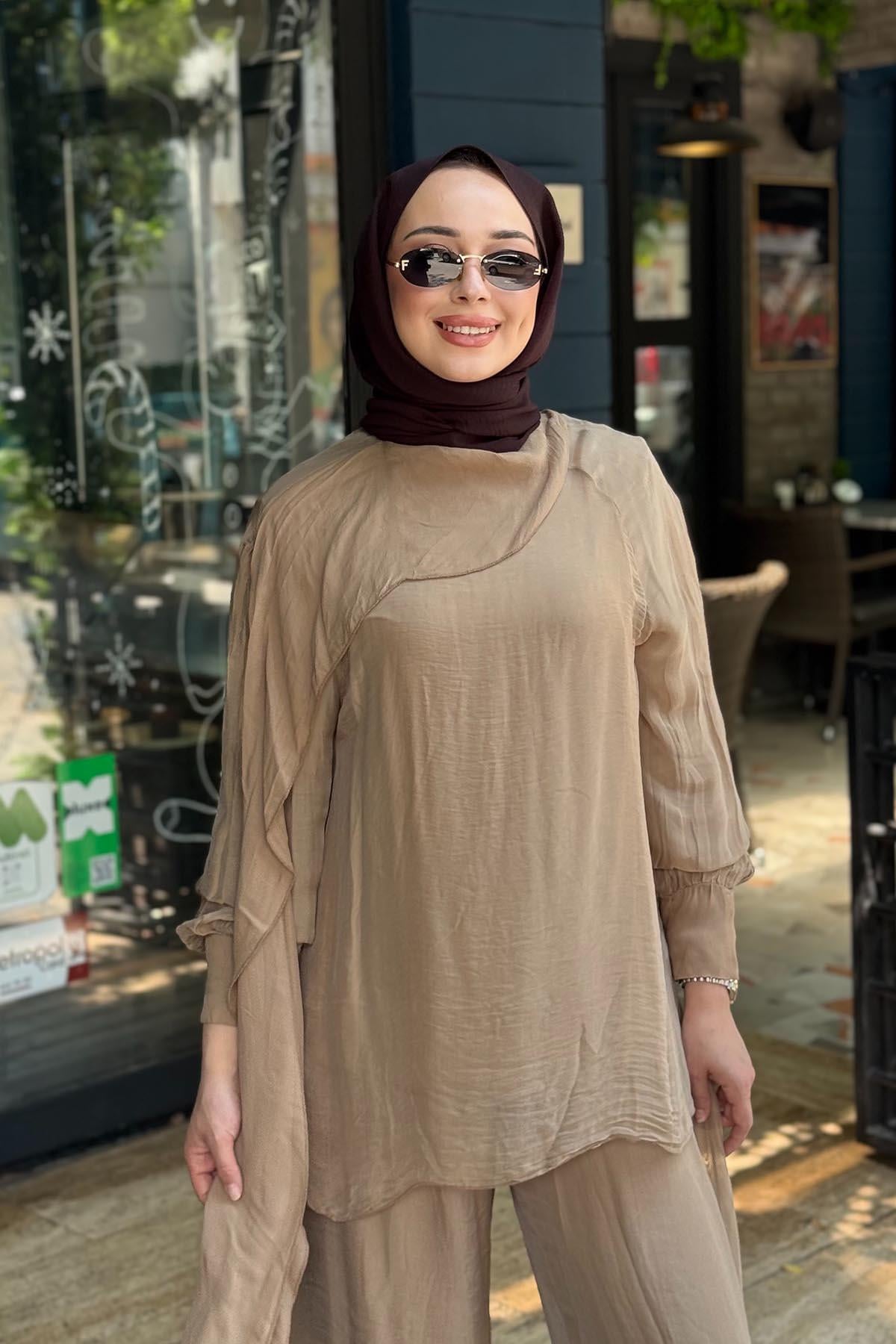 MOOR Nova Pantolonlu Takım 26S9018 Camel