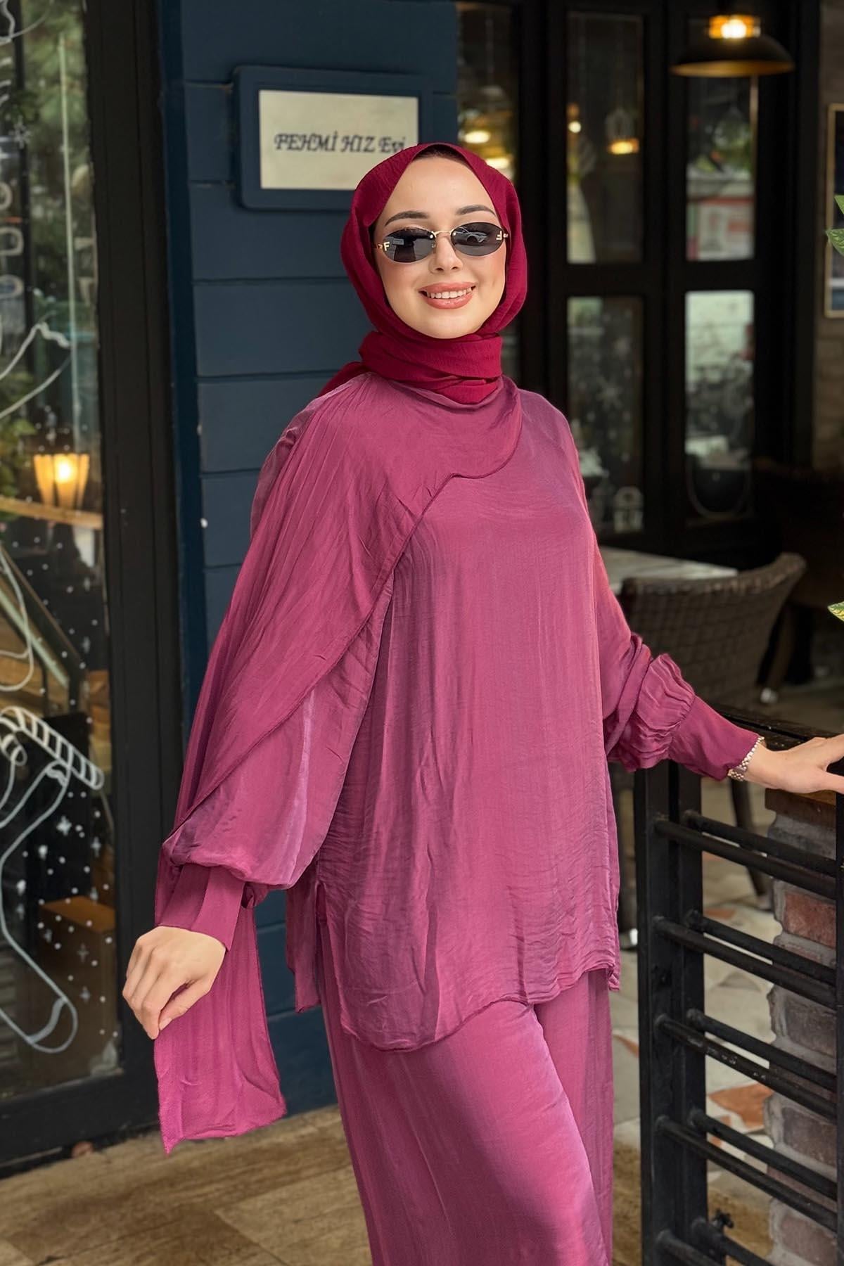 MOOR Nova Pantolonlu Takım 26S9018 Mürdüm