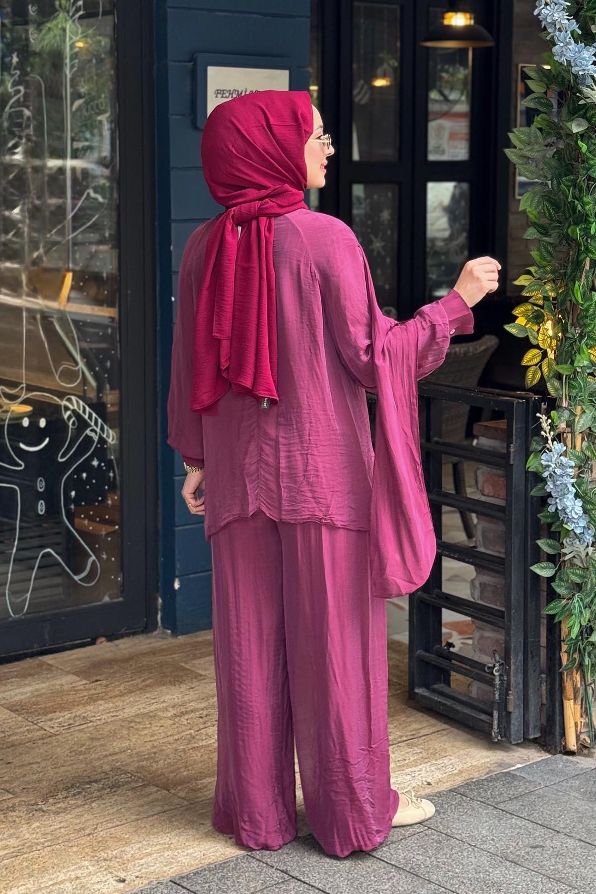 MOOR Nova Pantolonlu Takım 26S9018 Mürdüm