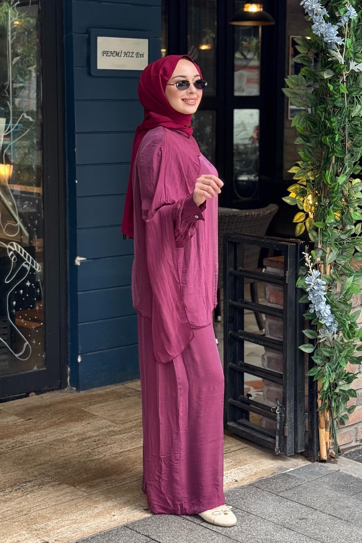 MOOR Nova Pantolonlu Takım 26S9018 Mürdüm