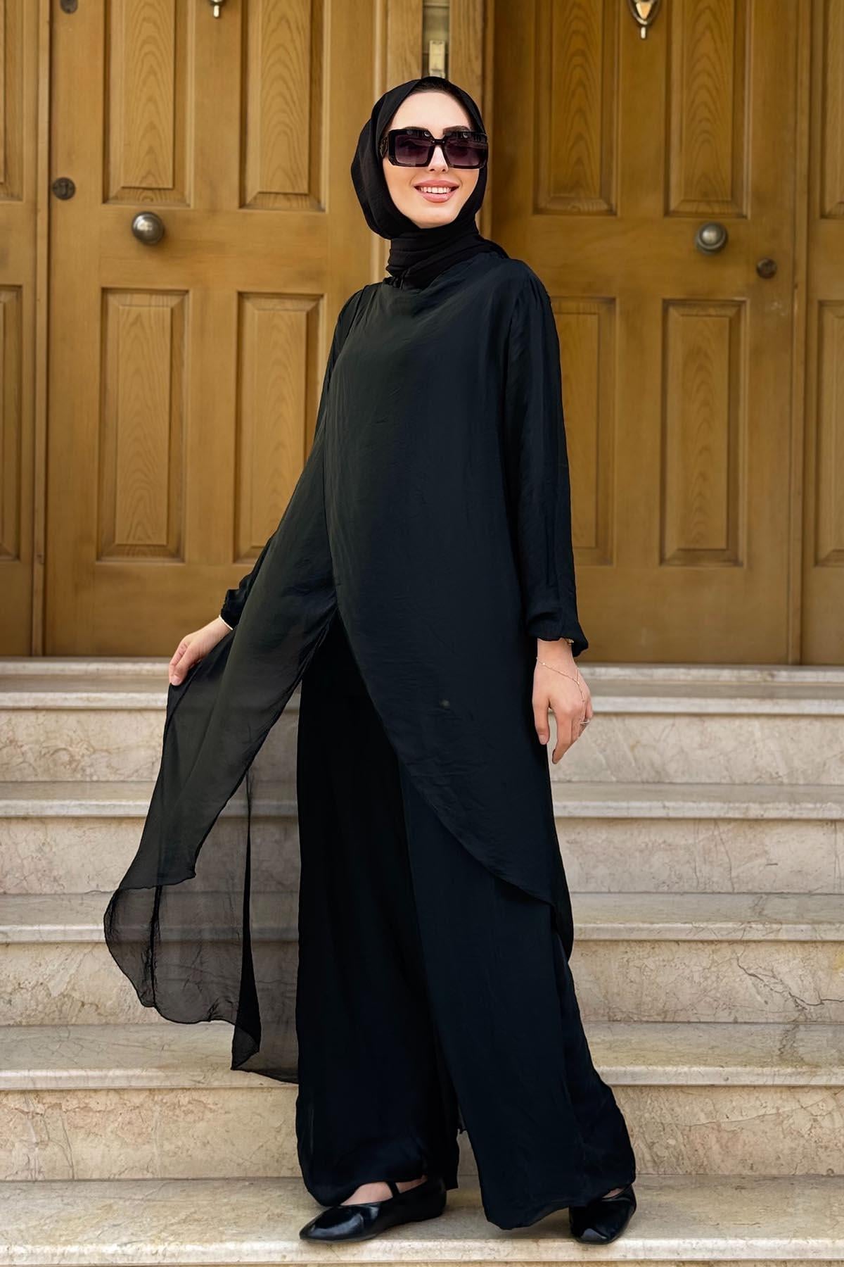 MOOR Pantolonlu Takım 25S3007 Siyah