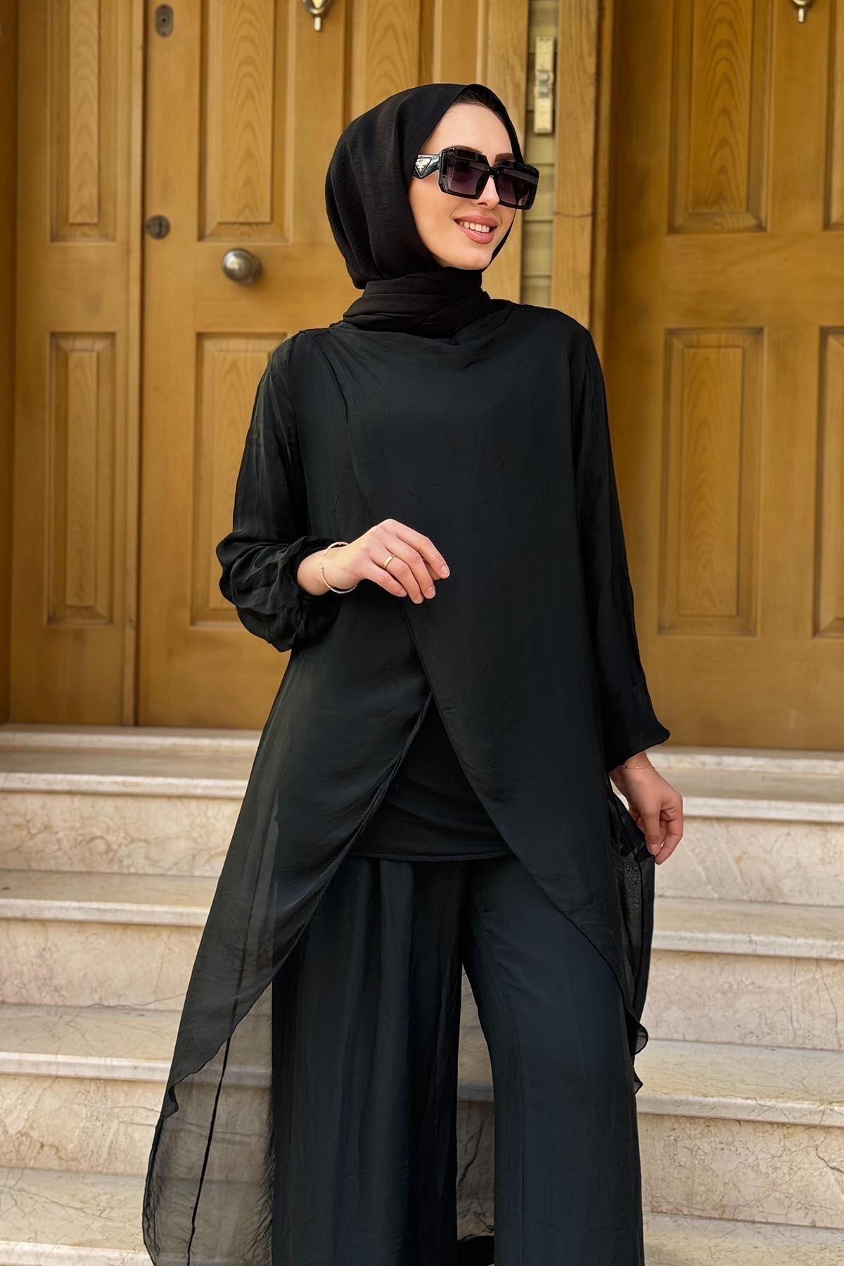 MOOR Pantolonlu Takım 25S3007 Siyah