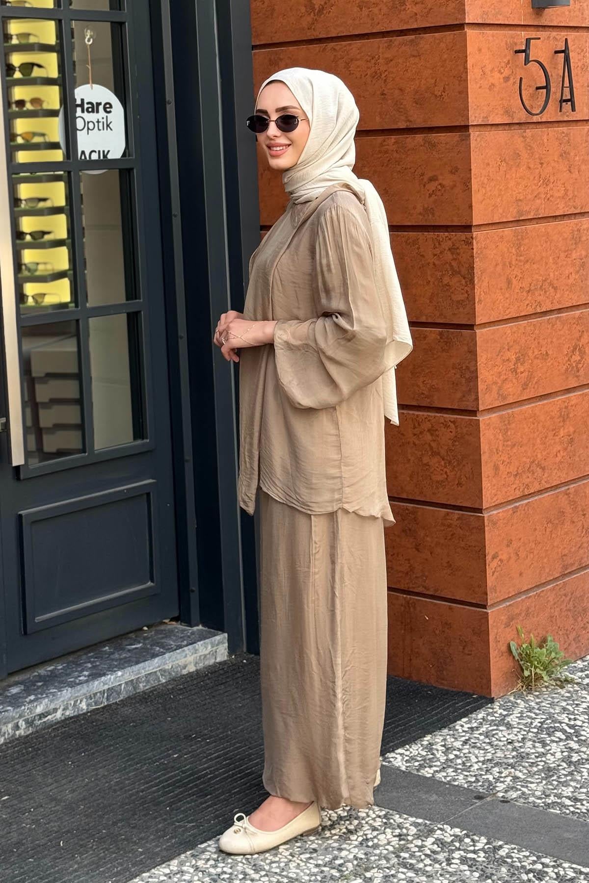 MOOR Pantolonlu Takım 25S3009 Camel
