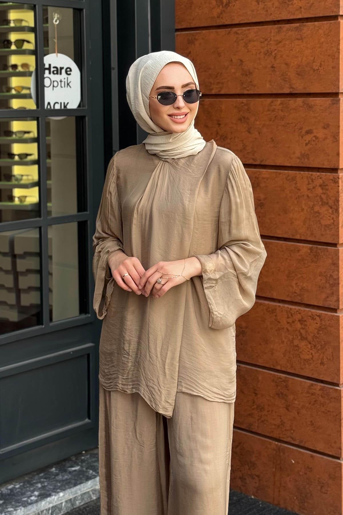 MOOR Pantolonlu Takım 25S3009 Camel