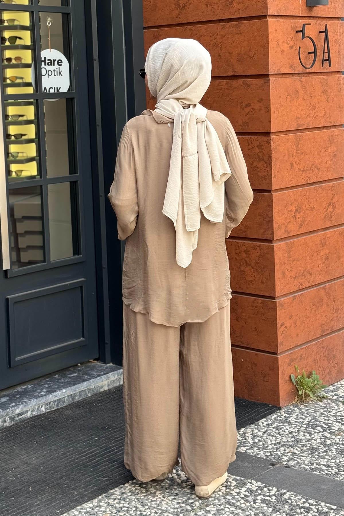 MOOR Pantolonlu Takım 25S3009 Camel