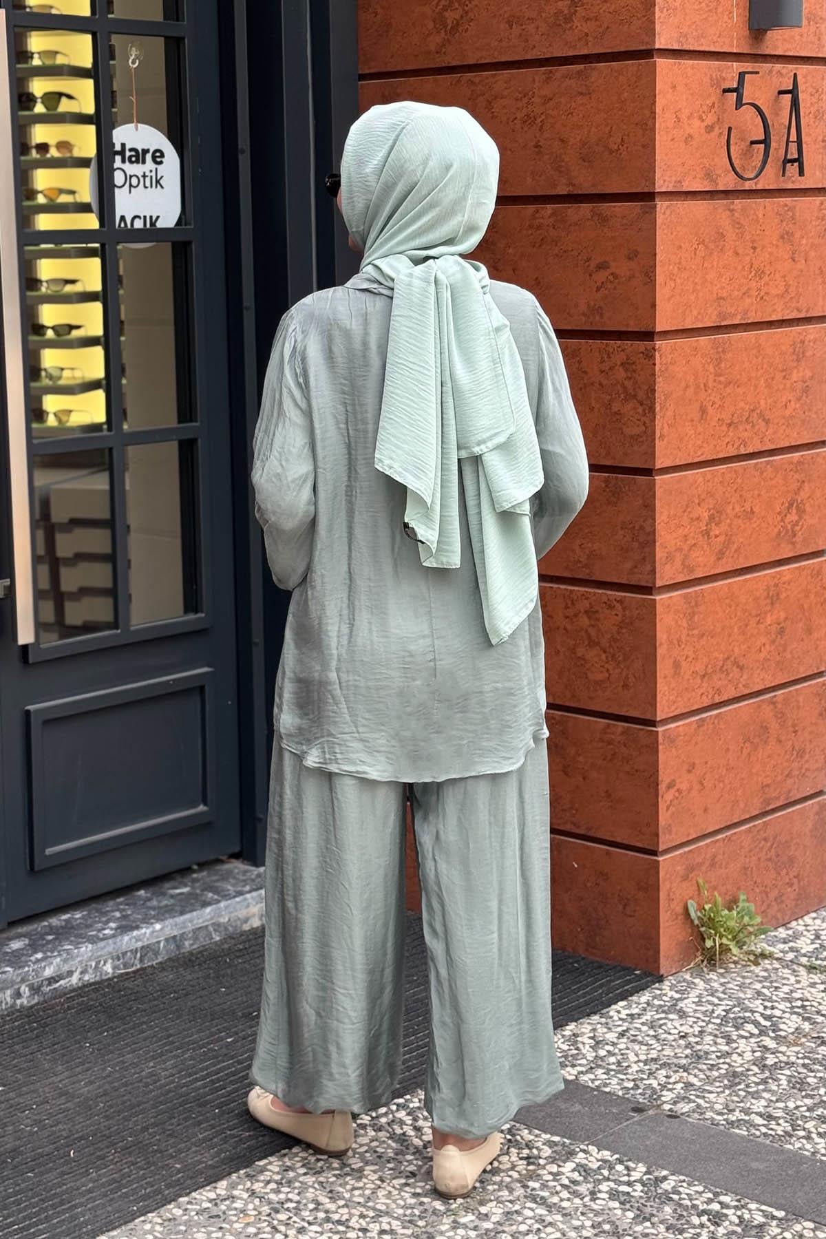 MOOR Pantolonlu Takım 25S3009 Mint