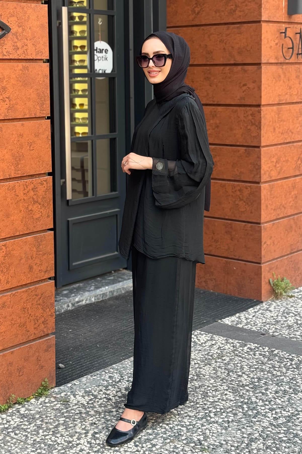 MOOR Pantolonlu Takım 25S3009 Siyah