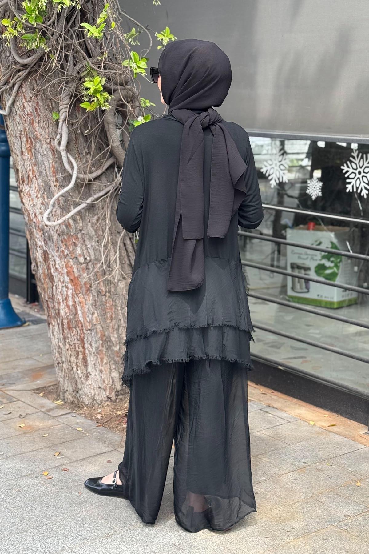 MOOR Pantolonlu Takım 25S3015 Siyah