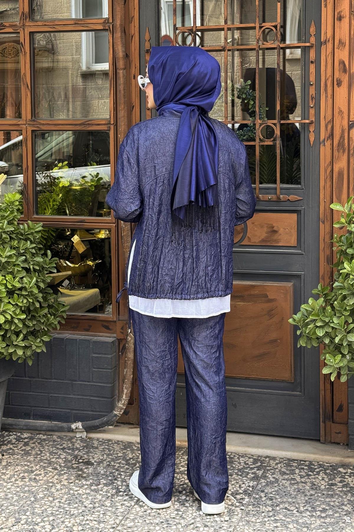 MOOR Pantolonlu Takım 25W4034 Lacivert