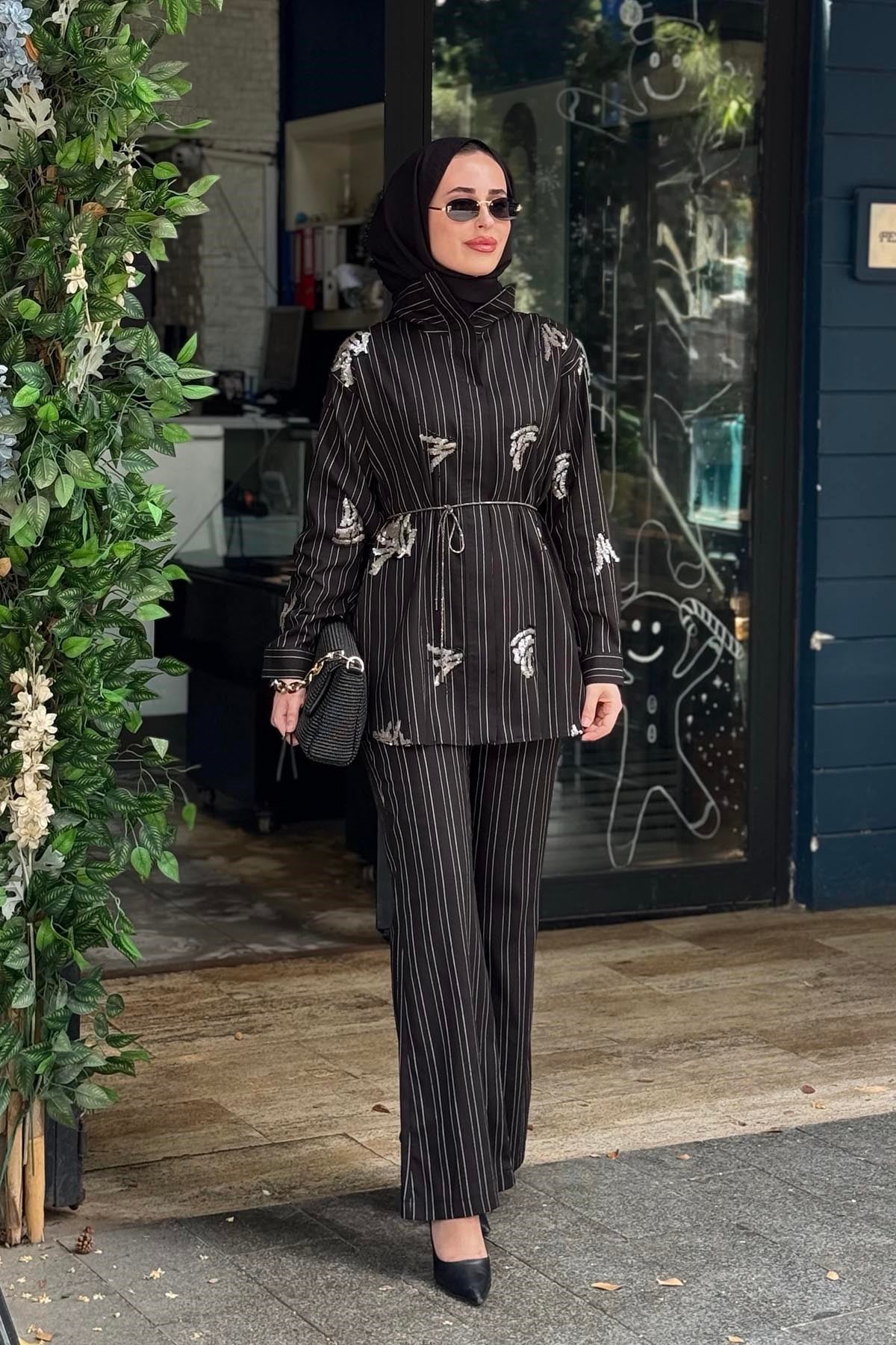 MOOR Pantolonlu Takım 26S4046 Siyah