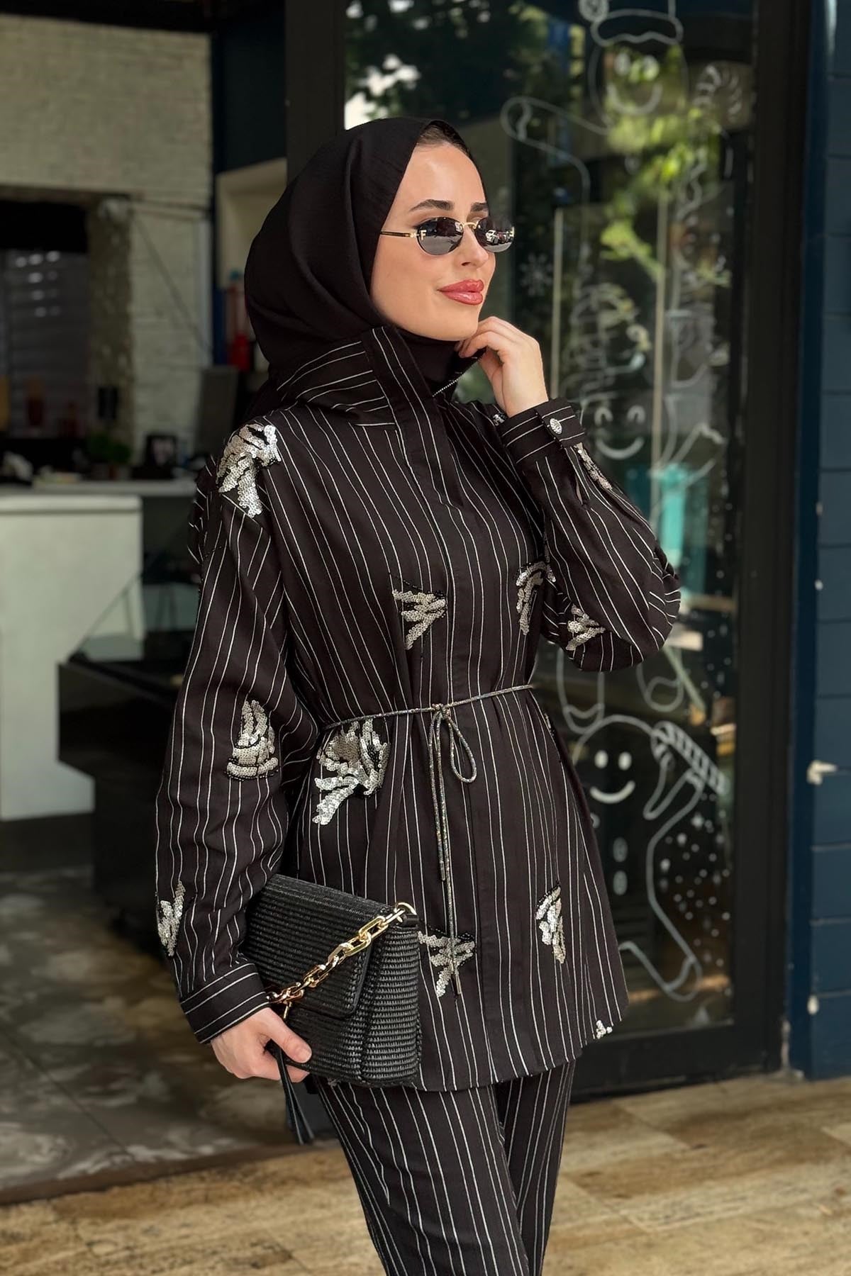 MOOR Pantolonlu Takım 26S4046 Siyah