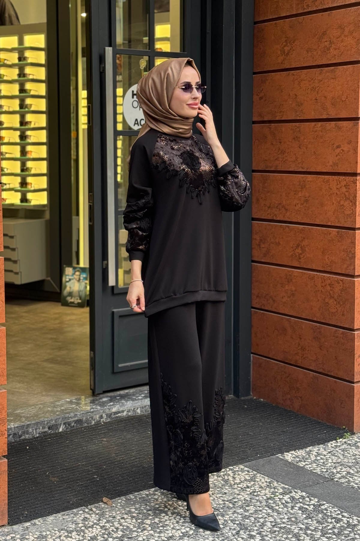 MOOR Sienna Pantolonlu Takım 26W4092 Siyah