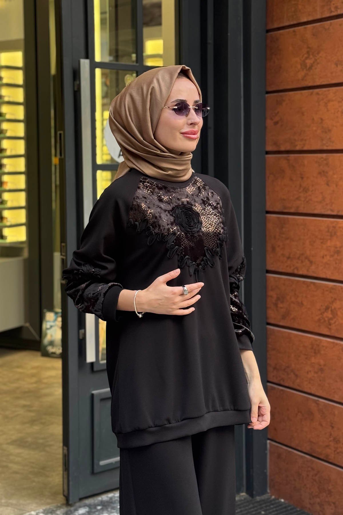 MOOR Sienna Pantolonlu Takım 26W4092 Siyah