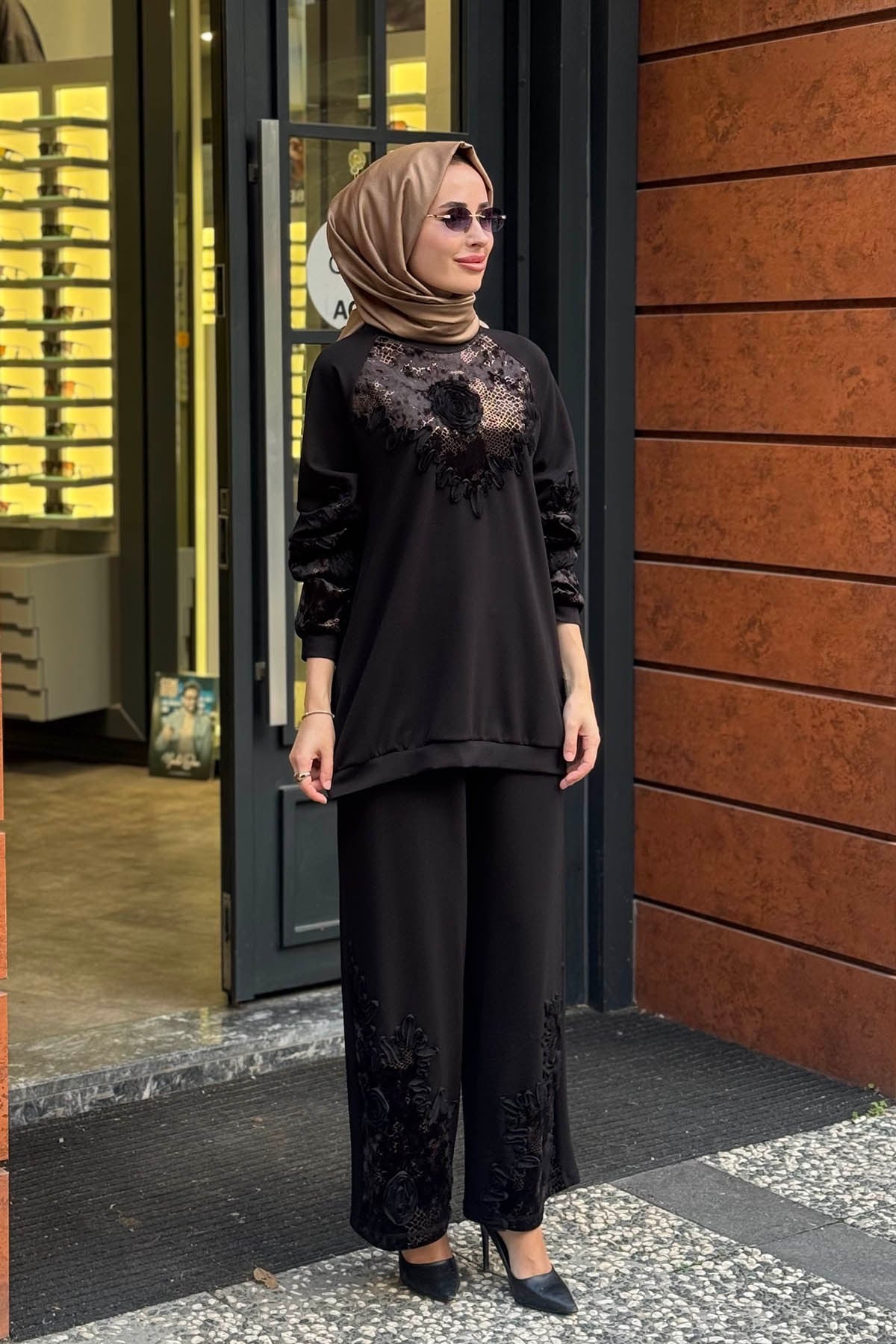MOOR Sienna Pantolonlu Takım 26W4092 Siyah
