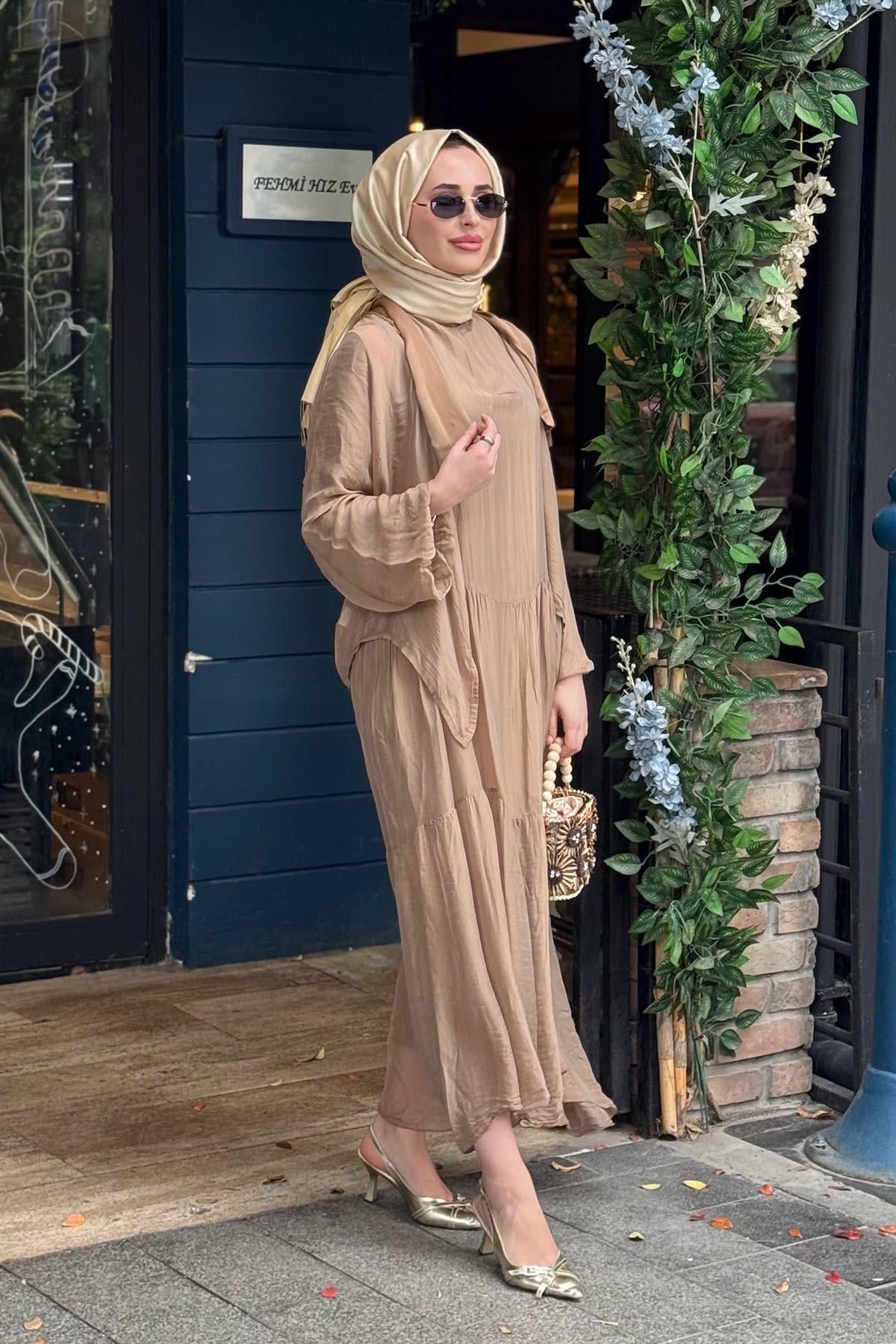 MOOR Silka Elbise 26S9002 Camel