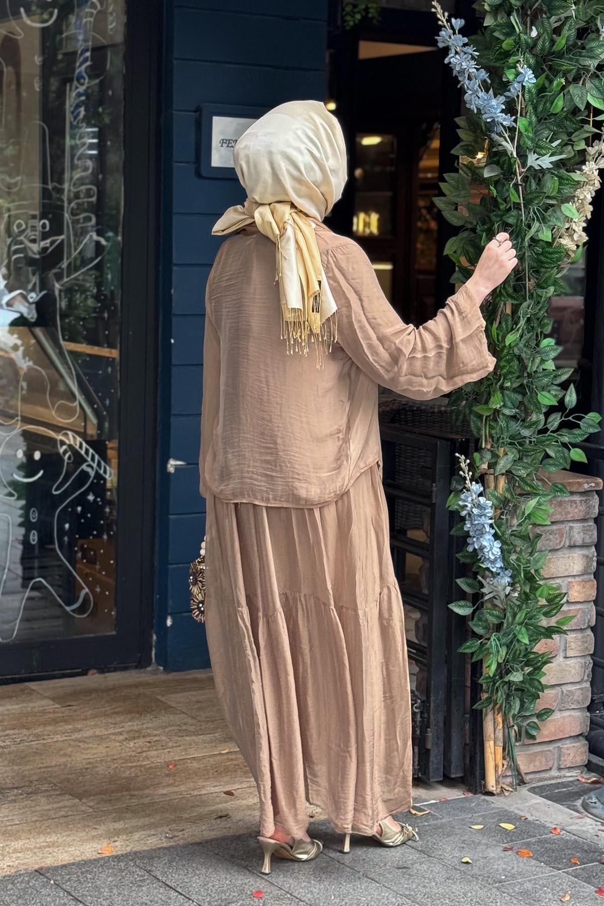 MOOR Silka Elbise 26S9002 Camel