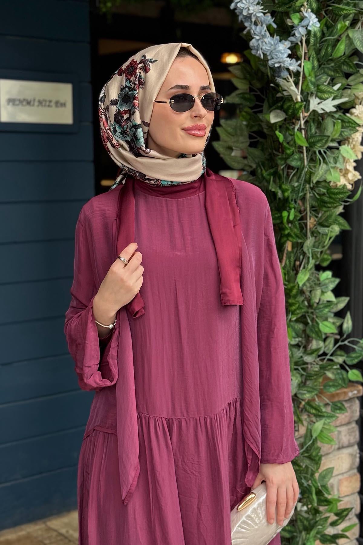 MOOR Silka Elbise 26S9002 Mürdüm